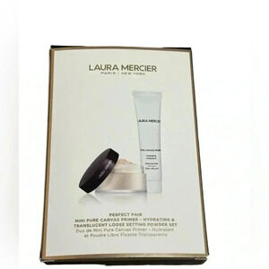 Laura Mercier Pure Canvas Primer & Translucent Loose Powder Glow Set